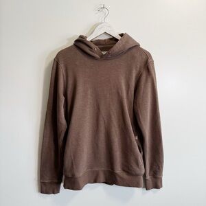 OUTERKNOWN Sur Snap Hoodie Sweatshirt Men’s XS Brown Wash